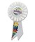 Beistle Pack of 6 White "I Made It!" Graduation Party Celebration Rosette Ribbons 6.5"